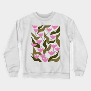 Tulips In Pink Crewneck Sweatshirt